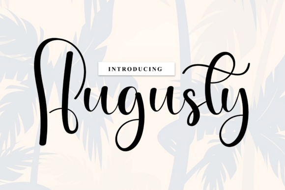 Augusty: A Rhythmic Script Font with Artisanal Charm