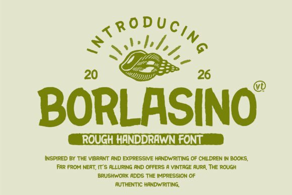Borlasino: A Handcrafted Brush Font with Vintage Charm