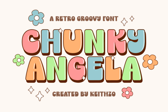 Chunky Angela Font for Creative Projects
