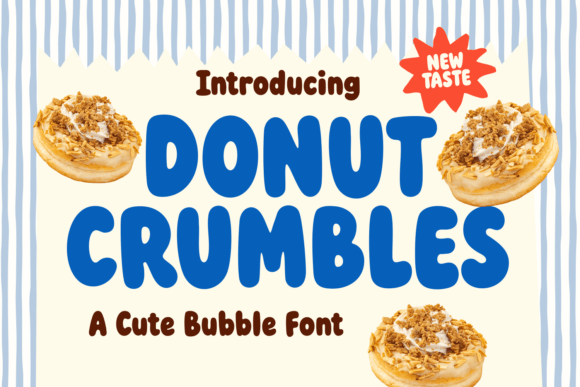 Donut Crumbles: A Playful Font for Sweet and Fun Designs