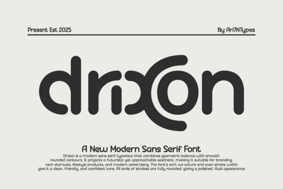 Drixon Font: Modern Design for Clear Communication