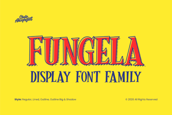 Fungela Display Font Family: A Playful and Bold Choice for Creative Projects