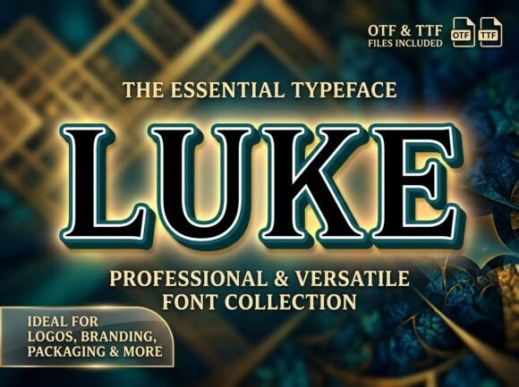 Luke: A Vintage-Inspired Varsity Font That Commands the Field