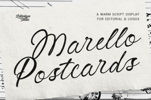 Marello Postcards Font: A Warm and Human Touch for Creative Projects