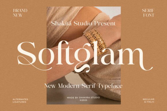 Softglam: The Elegant Serif Font for High-End Branding and Fashion Projects