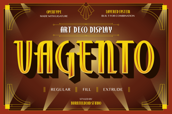Step into the Golden Age of Glamour with Vagento – Art Deco Display Font