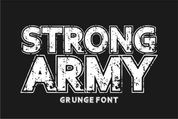 Strong Army Font: A Gritty Military-Inspired Typeface
