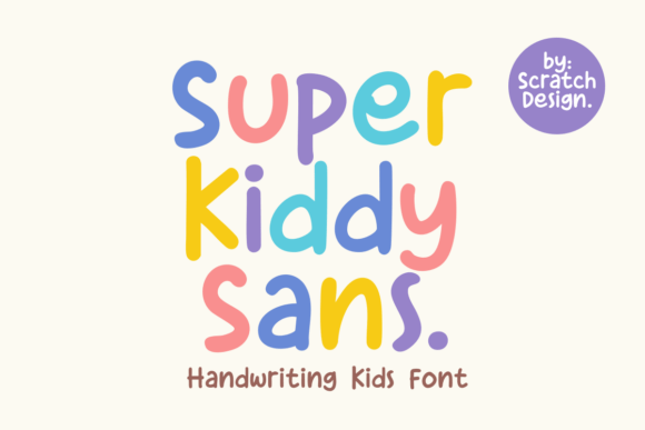 Super Kiddy Sans: A Whimsical Font for Creative and Functional Design