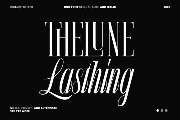 The Lune Lasthing: A Strategic Font for Modern Design and Branding