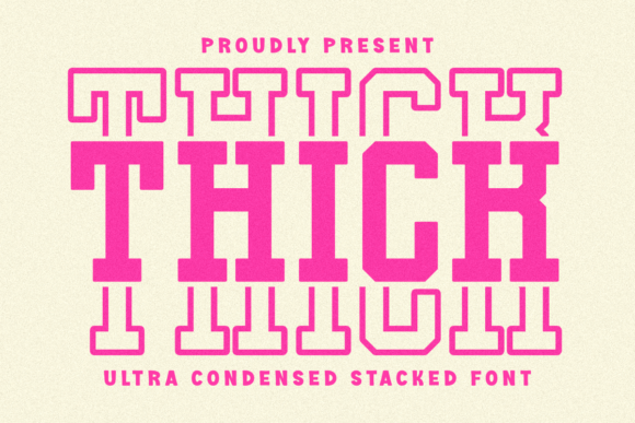 Thick Stacked Font: A Bold Choice for Modern Design and Typography