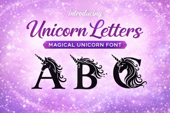 Unicorn Letters: A Magical Font for Modern Creativity and Branding