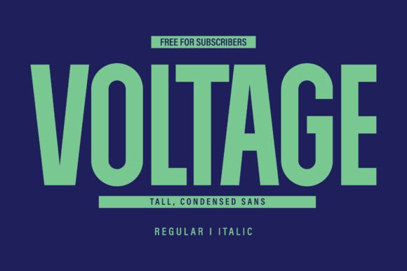 Voltage Font: Power in Every Letter