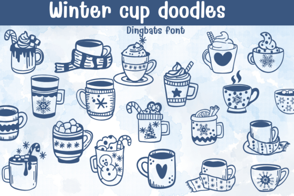 Winter Cup Doodles Font for Creative Projects