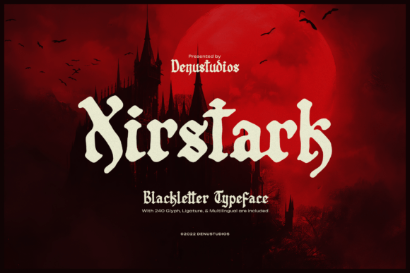 Xirstark: The Edgy Blackletter Font for Modern Creative Projects